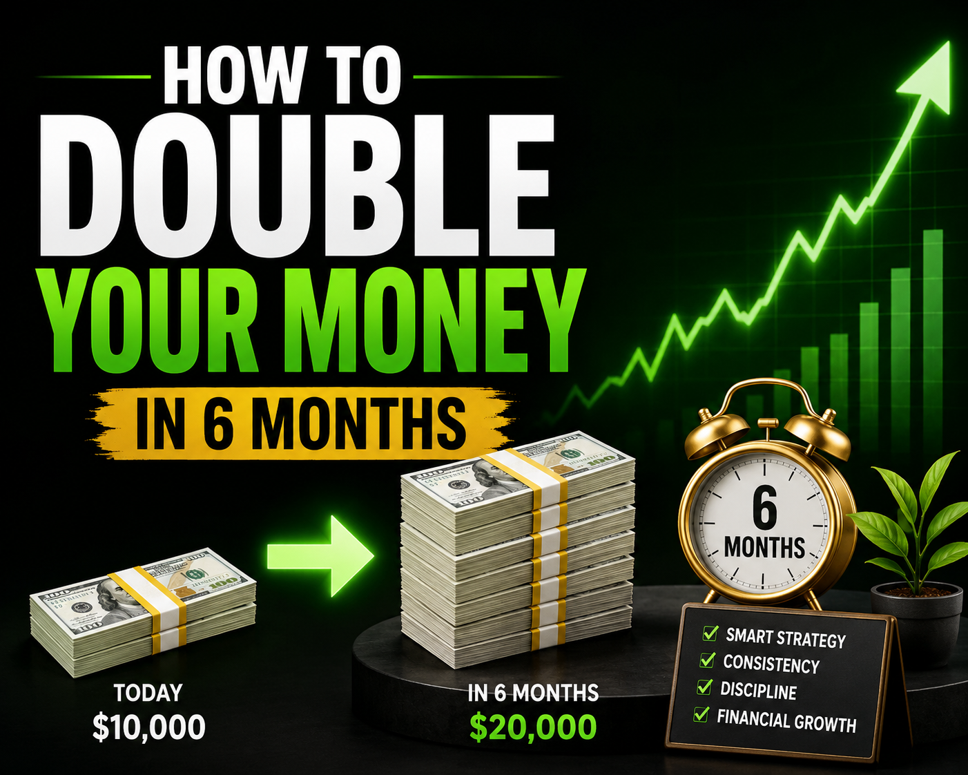 How to double your money in 6 months